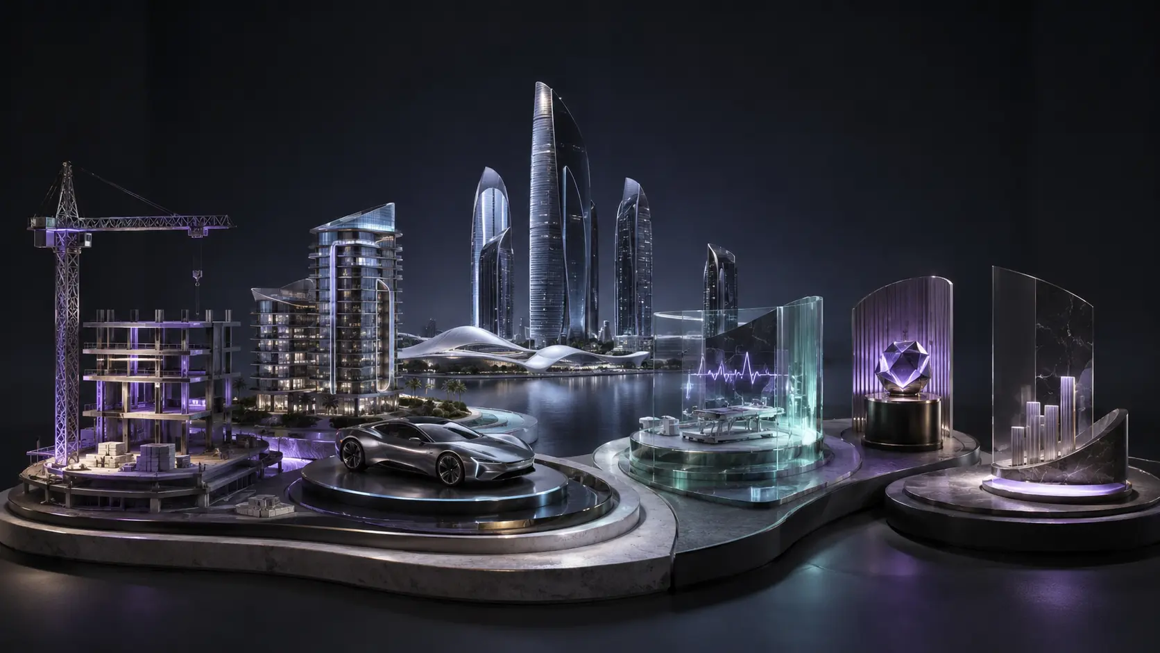 Connected sectors served by Digitance Pro across the UAE