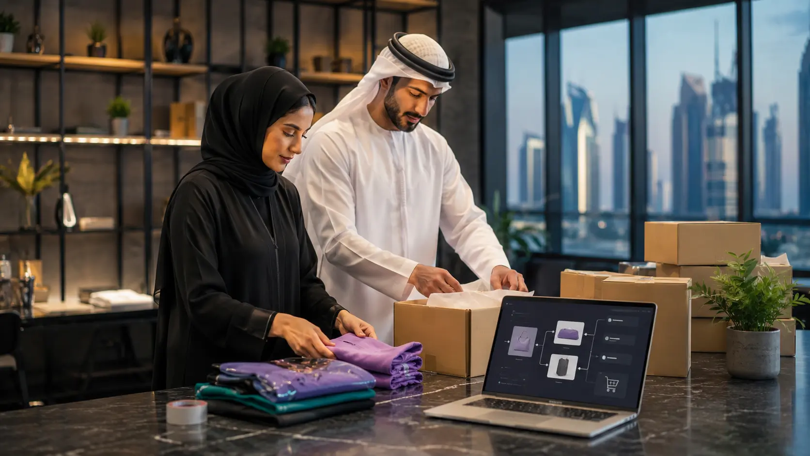 E-commerce website development and online store experience in Abu Dhabi
