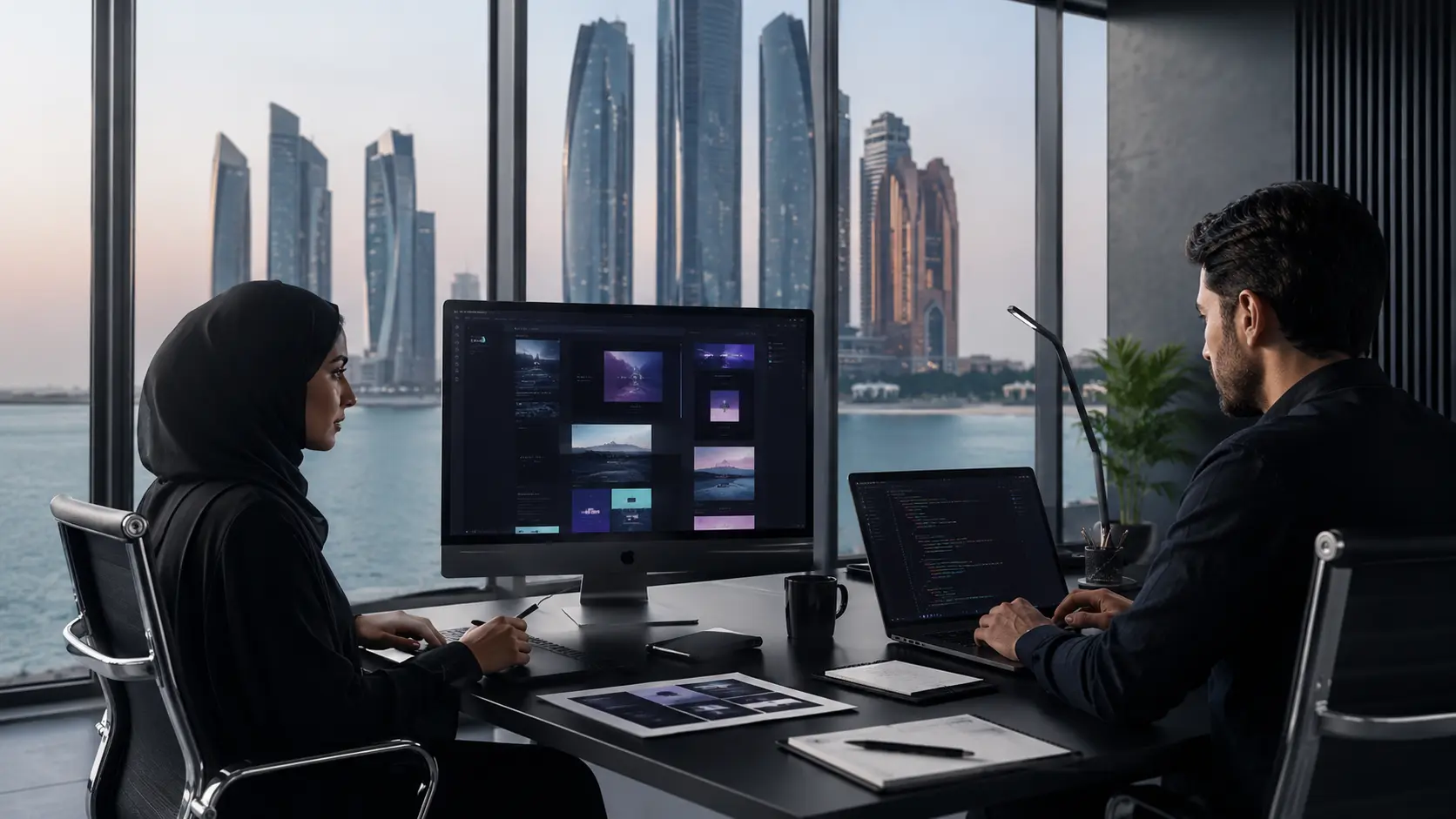 Website design and development for an Abu Dhabi company